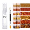 Fall Nail Art, 6 Boxes Fall Leaves Nail Glitter Sequin
