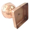 6x6 Copper Globe Finial Post Cap by Captiva - Extended