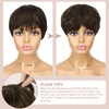 RUWISS Pixie Cut Wig Human Hair Wigs Human Hair Wig