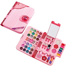 TERRYYO Juguetes de Maquillaje Lavables para Niñas, Juego de Maquillaje Real para Niña, Juguetes para Niñas , Regalos de cumpleaños, Juguetes de Pascua, Tocadores (kidsmakeup003)