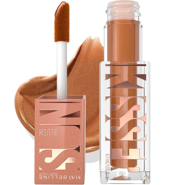 MAYBELLINE Maybelline Sunkisser Multi-Use Liquid Blush and Bronzer, Blendable, Longwear,