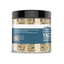 Earthborn Elements Yacon Root (200 Capsules), Pure & Undiluted, No Additives