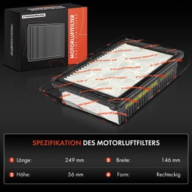 Frankberg 2x Luftfilter Kompatibel mit Bayon BC3 1.0L 1.2L Benzin 2021-2024 i20 GB IB 1.0L-1.4L Benzin/Diesel 2014-2024 Replace# 28113-C8000