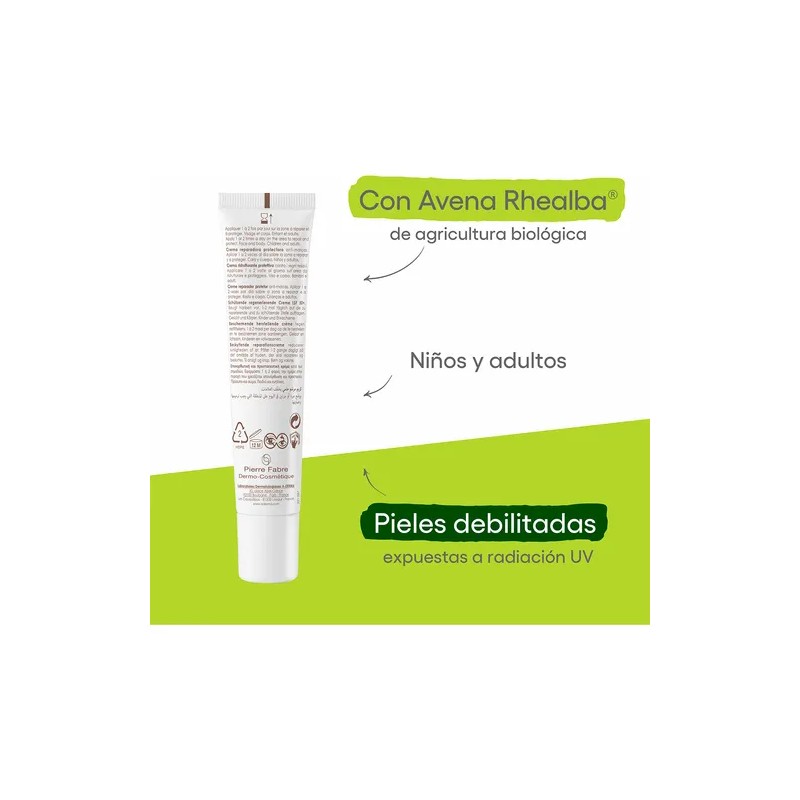 Crema Reparadora Protectora A-Derma Epitheliale A.H 50 Fps 40Ml