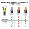 Matugajp 14awg 6 Wire Cable 14/6 Electrical Wire 6 Core