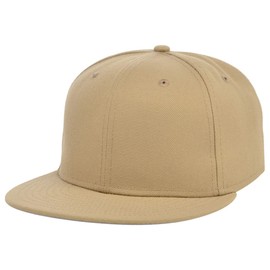 Lids Blank Full Court w/Colored Under Visor Fitted Cap Khaki/Grey 7 3/8