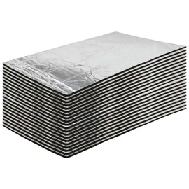 Halero 197 mil 37.45 sqft Car Sound Deadener Deadening Mat Audio Noise and Heat Shield Insulation Closed Cell Foam Dampening Material with Self Adhesive 29 PCS(15.7" × 11.8“)