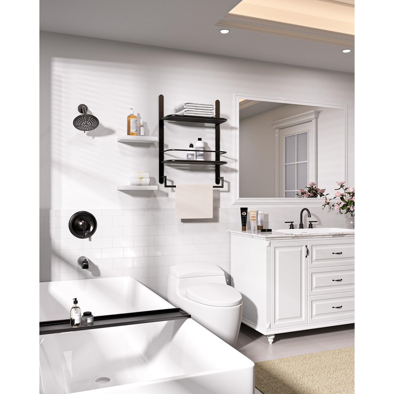 Bronze Shower Tub Faucet Set: WOWOW Single Handle Bathroom Shower
