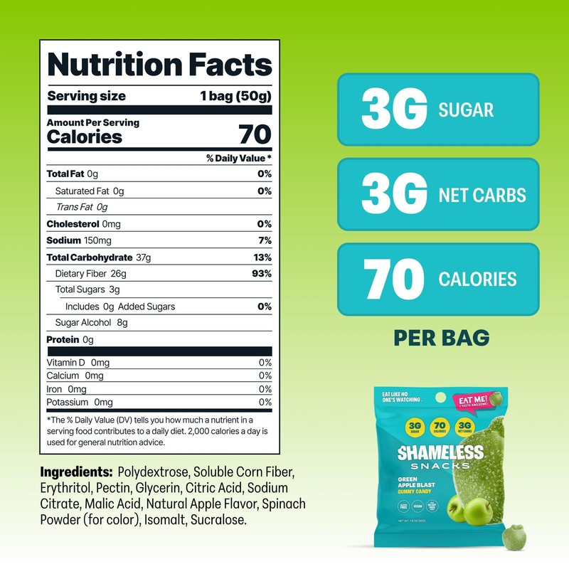 Shameless Snacks - Healthy Low Calorie Snacks, Low Carb Keto