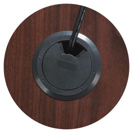 Lorell Return Shell, 35 by 24 by 29-1/2-Inch, Mahogany