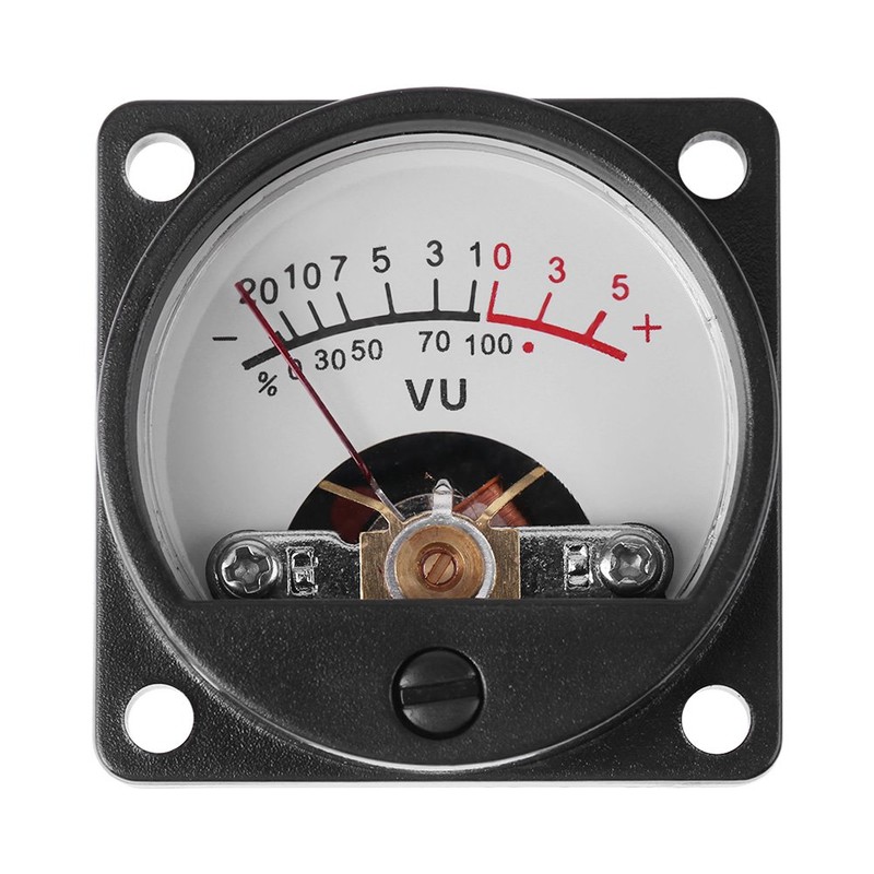 2 Pcs VU Meter Warm Backlight Recording Audio Level Amplifier