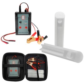 JEUCLEL - Kit de probador y limpiador de inyector de combustible mejorado con 2 adaptadores, 8 pulsos, modos de potencia de salida de 12 V/5 V, con protector de cortocircuito, JEUS046