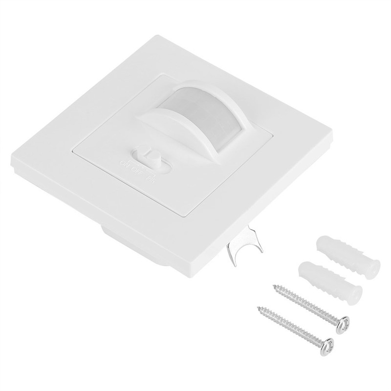 FOSA PIR Sensor Light Switch, Wall Mounted, Infrared Motion Sensor,