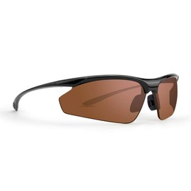 Epoch Eyewear 2 Pair Golf Sport Sunglasses Cadence Black w/Smoke & Black w/Amber Lens