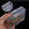 Globellapro 4PCS Square Transparent Plastic Organize,Small Storage Box with Lids,Empty