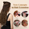 RPAEOY Hair Extensions, Long Wavy 20 Inch (51 cm), Invisible