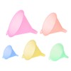 SUCHUANGUANG 5 Pcs Plastic Funnel Colorful Small Medium Large Assorted