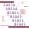 Glamnetic Press On Nails - Lilac Reef | Short Almond