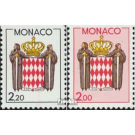 Monaco 1832Do,1850Do (complete.issue.) unmounted mint/never hinged ** MNH 1987 Postage stamp: Coat of arms (Stamps for collectors) Flags/Coats of Arms/Maps