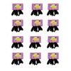 Hair Ties for Thick and Curly Hair, 72 Pieces, Black