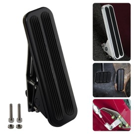 PKSABB Billet Gas Throttle Pedal Floor Mount Hot Rod Rat for Chevy Ford SBC Black.