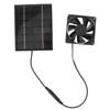 Solar Panel Fan Exhaust Air Ventilation Heat Dissipation Tool for
