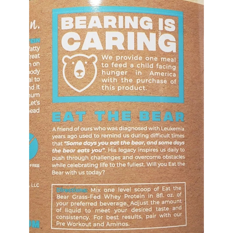 Eat The Bear - Whey Protein - Grass fed 1.48