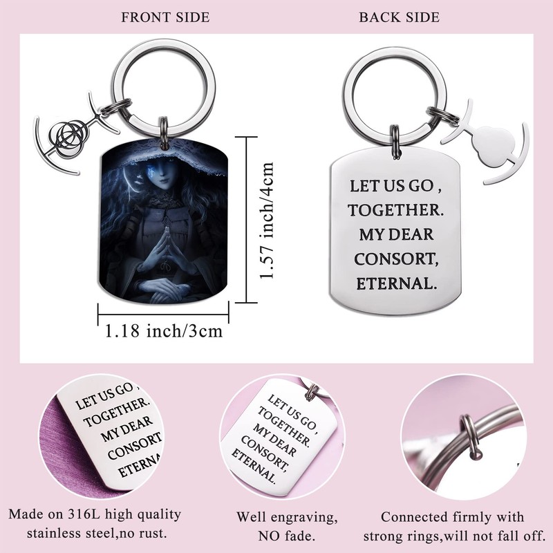 Melix Home Elden Ring Merch Ranni The Witch Keychain for