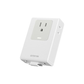 Gitryin Travel Plug Adapter with Retractable 31.5in Built-in Cable, 40W International Plug Adapter with 3 Outlets 1 USB Charger, Type-C Power Adapter for US to Japan China Canada Anguilla Barbados