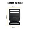 EesTeck 2 Sets 38mm Extra Thick Heavy Duty Buckle Clips,