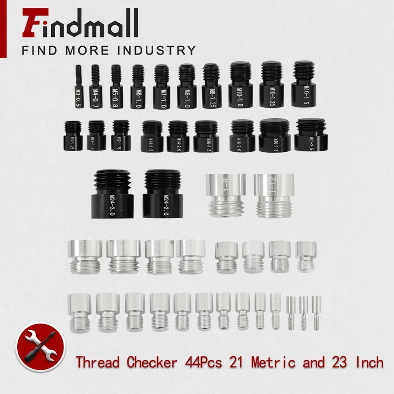 findmall 44 PCS Nut and Bolt Gauges - 23 Inch