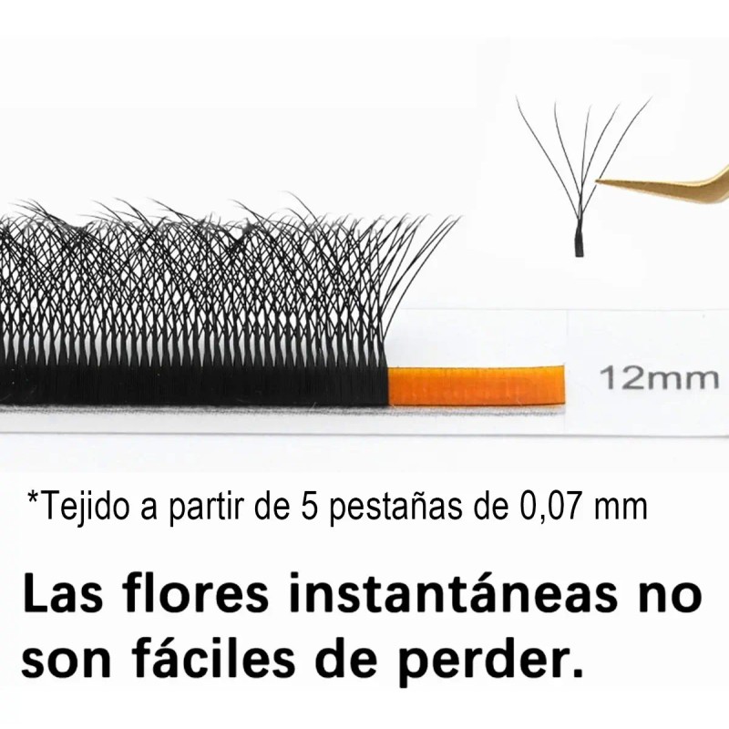 Nagaraku Extensiones De Pestañas 5d W Shape 8-15mm Mix