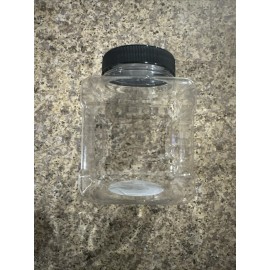 Tool Shop 2-Tool Shop Plastic 16 Oz Parts,Nails Storage Clear Grip Jar Screw Lid 3x4.25”