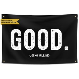 Gold Trident Good Gym Flag Banner - Inspire Discipline & Motivation, Perfect for Home Gym, Dorm, Garage - Ideal for Men, Athletes, Fitness Warrirors, Gym Fans - 3x5 Feet