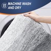 OLANLY Bathroom Rugs Sets 3 Piece, Soft Absorbent Microfiber Bath