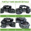 Kathson Reptile Hide Resin Turtles Dock for Aquarium Turtle Basking