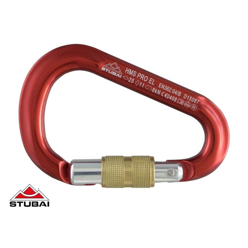 Hms Pro Stubai Sports Easylock Karab with Screw Gate Anodized