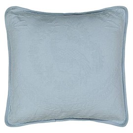 Historic Charleston 13995020X020BLU King Charles Matelasse 20-Inch by 20-Inch Decorative Pillow, Blue