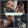 ASIRYVA 2 Pcs Keyrings for Men, Metal Quick Release Detachable