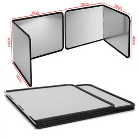 Foldable Stove Splatter Guard Grease Shield Nonstick Oil Stove Splash Guard Cooking Splatter Screen Kitchen Backsplash Protector For Stove Top Wall Gas Range Frying Pan Camping… (Height 40cm)