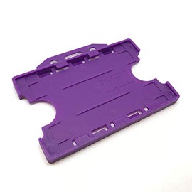 ALG ID Cards | Double Sided/Two Sided ID Card Holder Badge Holder (Purple, 1)