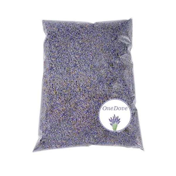 OneDove 2 Pounds Lavender Buds Dried Flowers,100% Natural Dried Lavender Buds, Ultra Blue Grade (2 Pounds)
