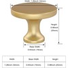 LONTAN 10 Pack Gold Cupboard Knobs Gold Drawer Knobs Solid
