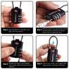 SharkByte TSA Suitcase Locks - 3-Dial Security Travel Combination Padlock,