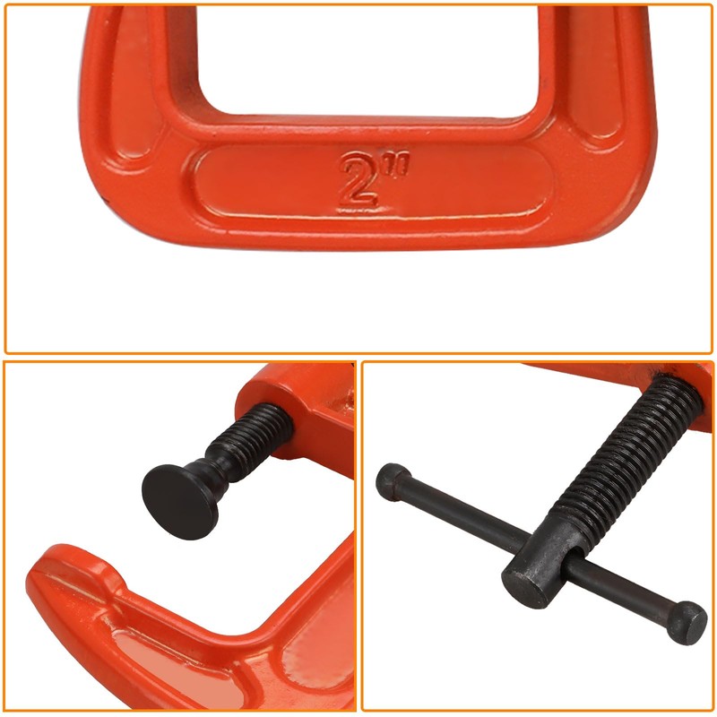 ASelected 4PCS Mini G Clamp 2 Inch (51 MM) Capacity