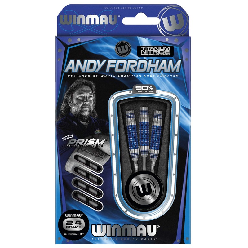WINMAU Andy Fordham Special Edition Tungsten Steeltip Darts Set 24g