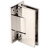 CRL Vienna 037 Series Polished Nickel Wall Mount Shower Door Hinge with Internal 5 Degree Pin
