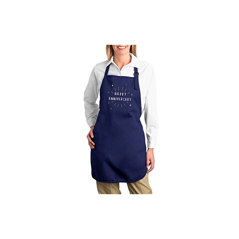 Fabulous Premium-Küchenschürze Navy Happy Anniversary Wedding Celebration Gift Ideas Couple