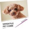 Gatuida Pet Grooming Comb for Dogs Cats Precision Rat Tail