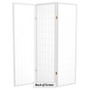 Red Lantern WP60-WHT-3P Folding Screen, 3 Panel, White